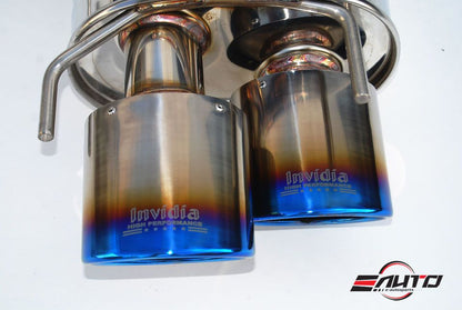INVIDIA Q300 Quad Titan Burnt Tip Axle Back Exhaust for RC300 RC350 RC200t 15-24