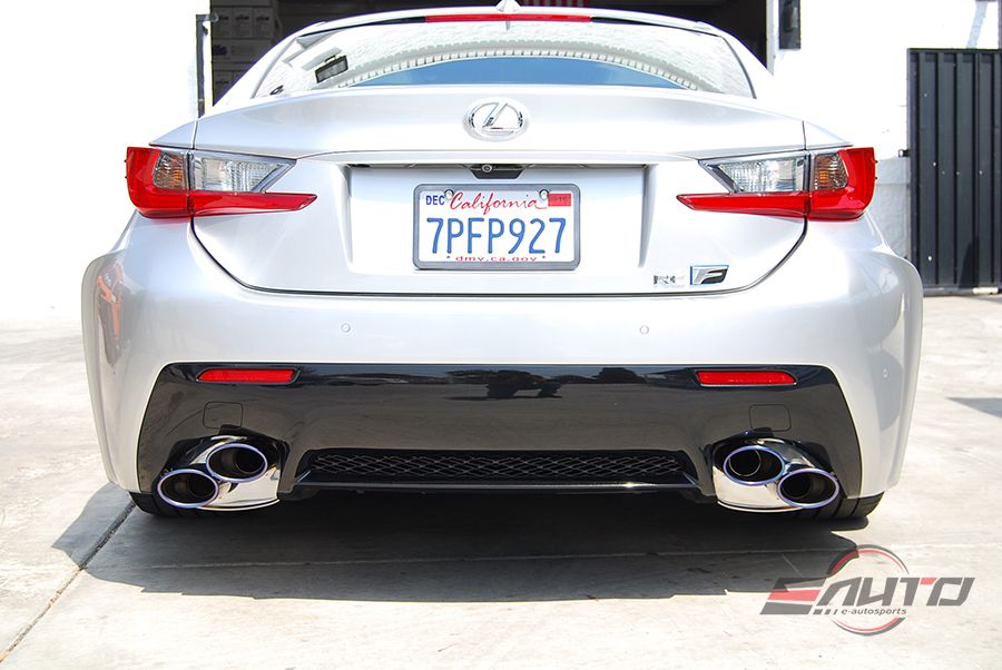 INVIDIA Q300 Titanium Burnt Tip Catback Exhaust Midpipe for Lexus RCF RC-F 15-24