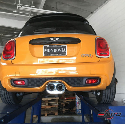INVIDIA Q300 Burnt Tip Catback Exhaust for Mini Cooper S F56 14-20 2.0T Hatch 2D