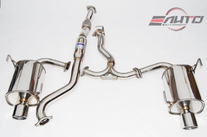 INVIDIA N1 101mm Stainless Tip Catback Exhaust Accord L4 2.3L CG3 98-02 2D coupe