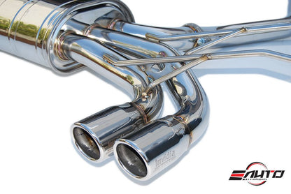 INVIDIA Q300 70mm Dual Stainless Tip Catback Exhaust for Miata MX5 MX-5 16-25 ND