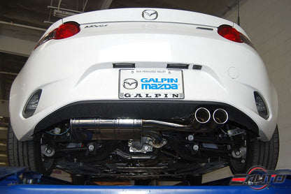 INVIDIA Q300 70mm Dual Stainless Tip Catback Exhaust for Miata MX5 MX-5 16-25 ND