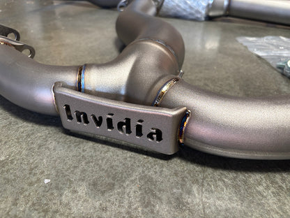 INVIDIA Gemini R400 4 Tip *21lbs Full Titanium Catback Exhaust for WRX STi 15-21