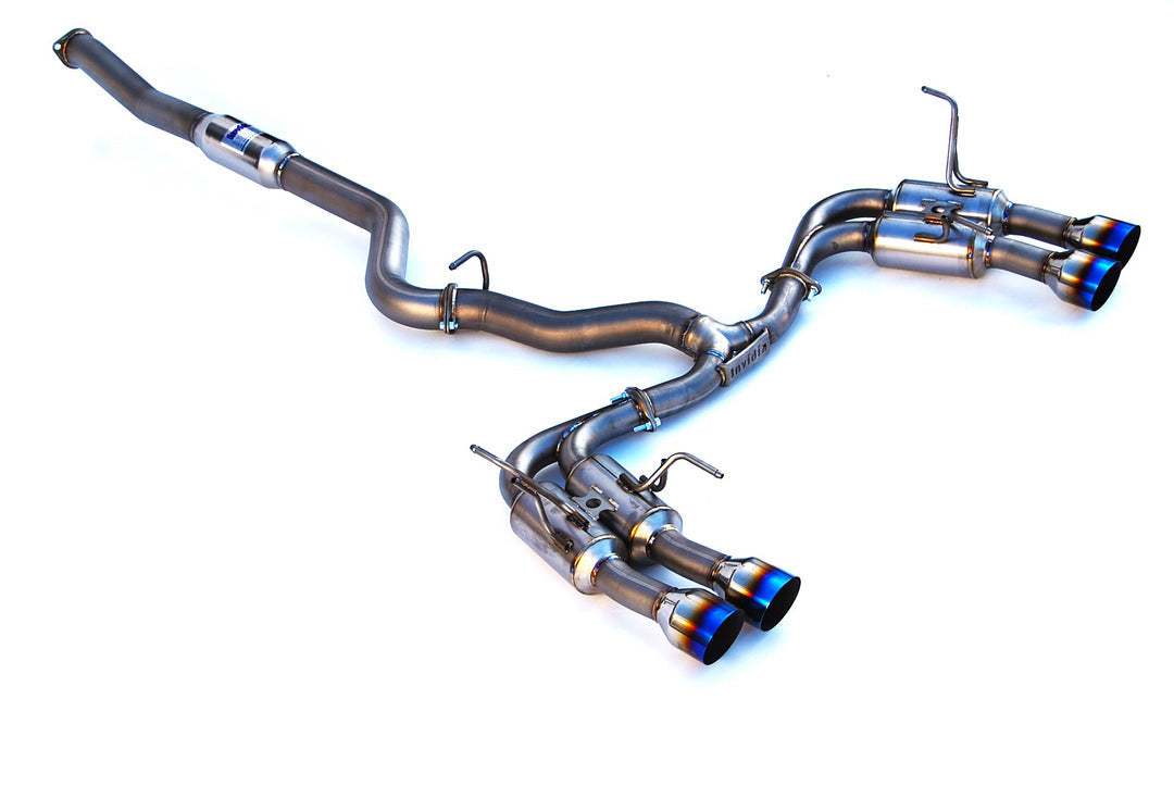INVIDIA Gemini R400 4 Tip *21lbs Full Titanium Catback Exhaust for WRX STi 15-21