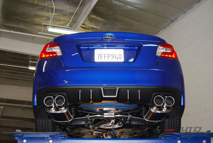 INVIDIA Q300 Quad Roll Stainless Tip Catback Exhaust for Subaru WRX STi 15-21