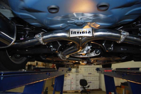 INVIDIA Q300 Quad Titanium Burnt Tip Catback Exhaust for Subaru WRX STi 15-21
