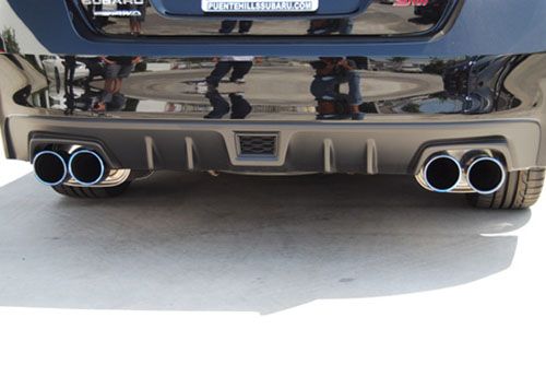INVIDIA Q300 Quad Titanium Burnt Tip Catback Exhaust for Subaru WRX STi 15-21