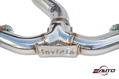 INVIDIA GEMINI R400 Quad Stainless Tip Catback Exhaust for Subaru WRX STi 15-21