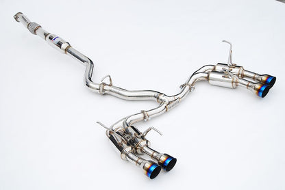 INVIDIA GEMINI R400 Titanium Burnt Tip Catback Exhaust for WRX STi 11-14 *Sedan*