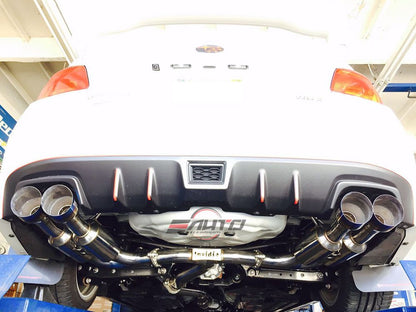 INVIDIA GEMINI R400 Quad Titanium Tip Catback Exhaust for Subaru WRX STi 15-21