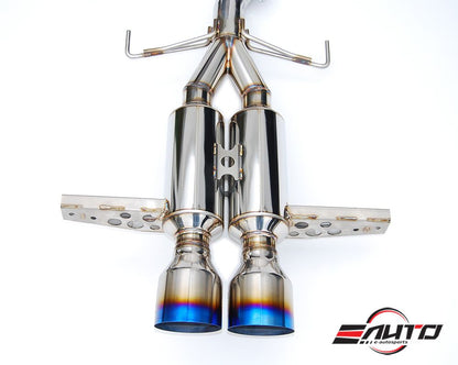 INVIDIA GEMINI R400 Titanium Tip Catback Exhaust for Civic 17-21 *1.5T FK7 HB*