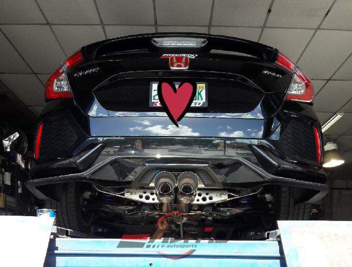 INVIDIA GEMINI R400 Titanium Tip Catback Exhaust for Civic 17-21 *1.5T FK7 HB*