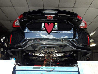 INVIDIA GEMINI R400 Titanium Tip Catback Exhaust for Civic 17-21 *1.5T FK7 HB*
