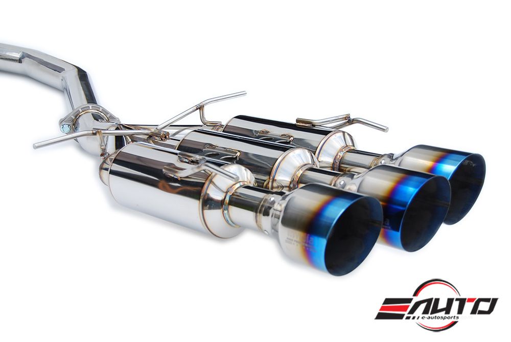 INVIDIA GEMINI R400 Titanium Burnt Tip Catback Exhaust for *Si Coupe Civic 17-20