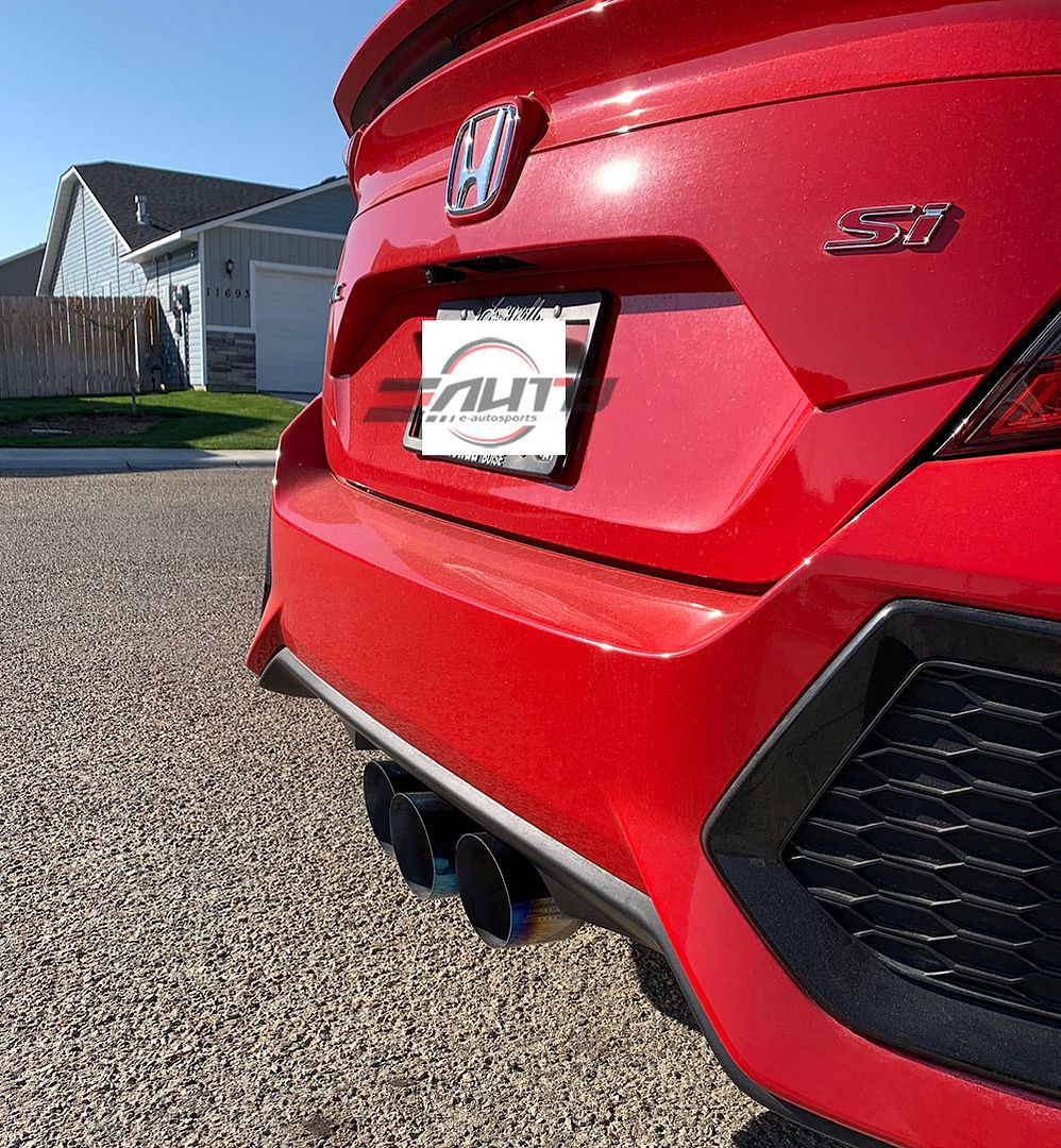 INVIDIA GEMINI R400 Titanium Burnt Tip Catback Exhaust for *Si Coupe Civic 17-20