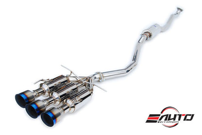 INVIDIA N1 101mm Stainless Tip Catback Exhaust Accord L4 2.3L CG3 98-02 2D coupe