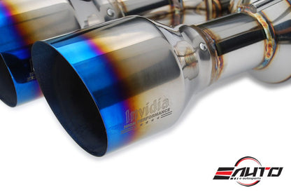 INVIDIA GEMINI R400 Titanium Tip Catback Exhaust for *Si Sedan Only* Civic 17-20