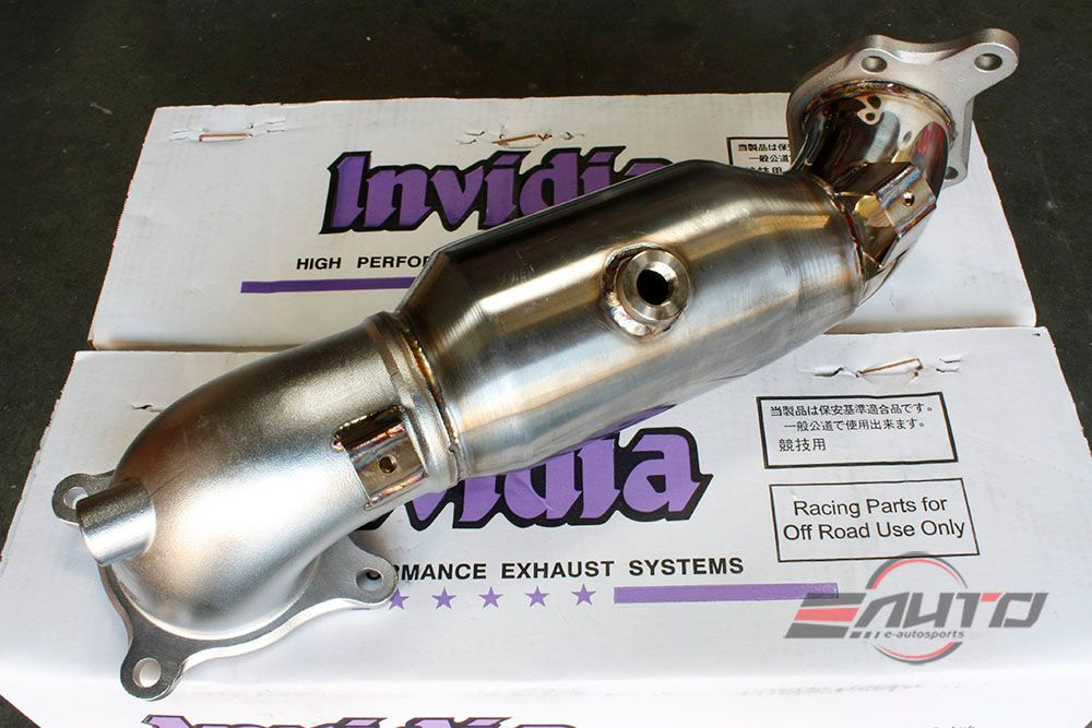 INVIDIA N1 101mm Stainless Tip Catback Exhaust Prelude Base 97-01 BB6 + Silencer