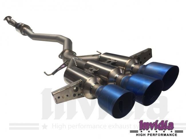 INVIDIA N1 101mm Stainless Tip Catback Exhaust Prelude Base 97-01 BB6 + Silencer