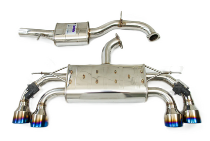 INVIDIA Q300 Quad Titanium Burnt Tip Catback Exhaust for Golf R MK7.5 18-21