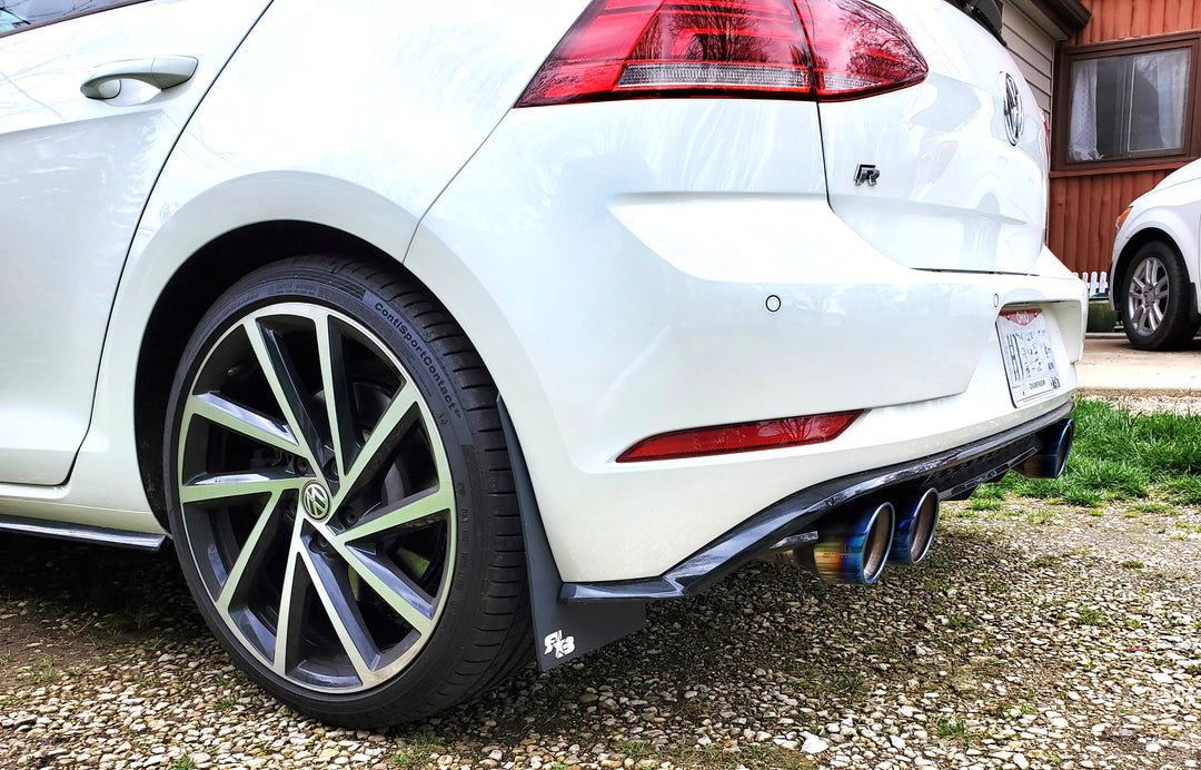 INVIDIA Q300 Quad Titanium Burnt Tip Catback Exhaust for Golf R MK7.5 18-21