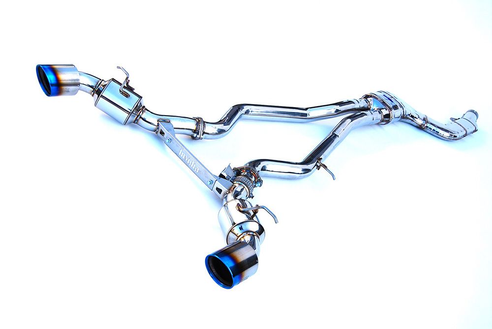 INVIDIA N1 Roll Titianium Burnt Tip *Valve Catback Exhaust for GR Supra A90 3.0 20-25