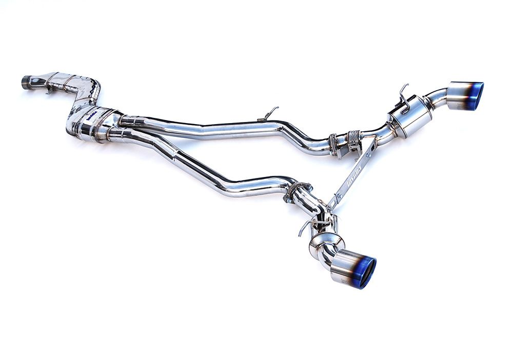 INVIDIA N1 101mm Stainless Tip Catback Exhaust Prelude Base 97-01 BB6 + Silencer