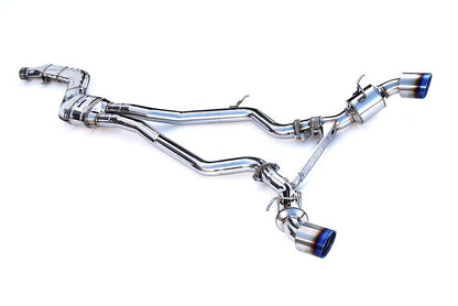 INVIDIA N1 101mm Stainless Tip Catback Exhaust Prelude Base 97-01 BB6 + Silencer