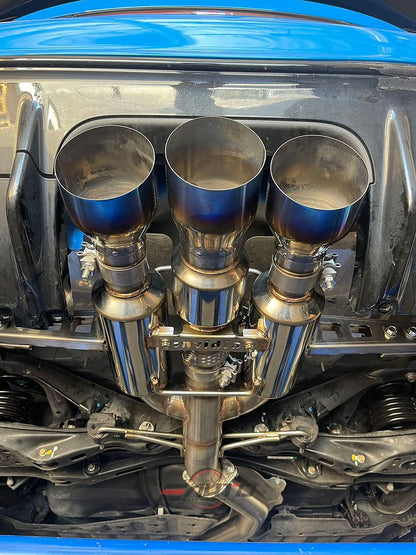 INVIDIA GEMINI R400 Burnt Tip Catback Exhaust +Front Pipe for Integra Type-S DE5 23-25