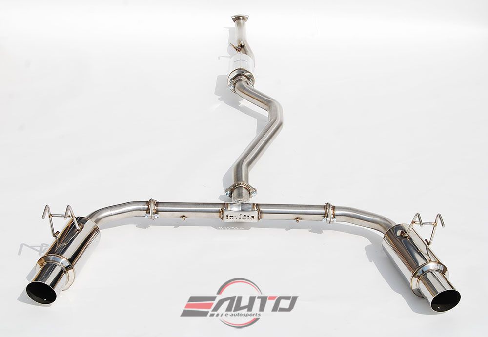 INVIDIA N1 101mm Stainless Tip Catback Exhaust Prelude Base 97-01 BB6 + Silencer