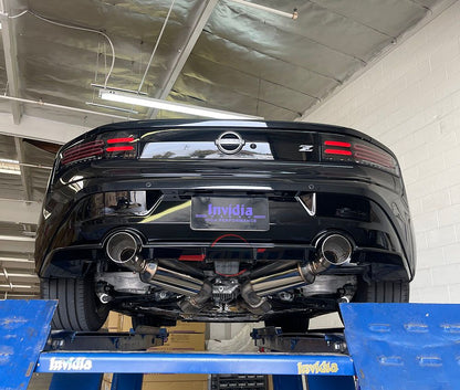 INVIDIA N1 Dual Titanium Burnt Tip Catback Exhaust for Nissan Z RZ34 400Z 23-25