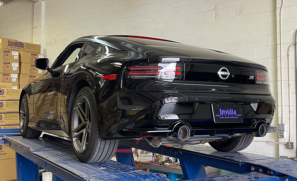 INVIDIA GEMINI Rolled Titanium Tip Catback Exhaust for Nissan Z RZ34 400Z 23-26