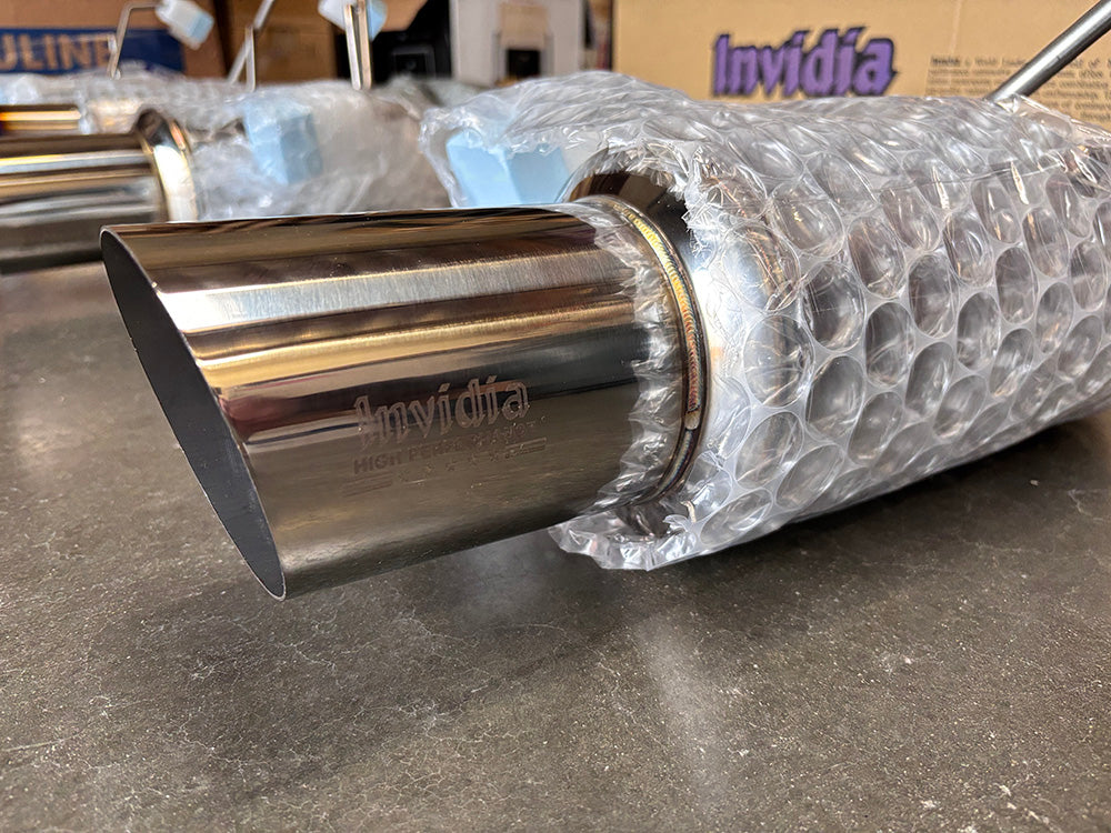INVIDIA N1 GT Stainless Tip Catback Exhaust +Resonator for WRX 22-25