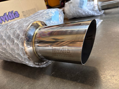 INVIDIA N1 GT Stainless Tip Catback Exhaust +Resonator for WRX 22-25