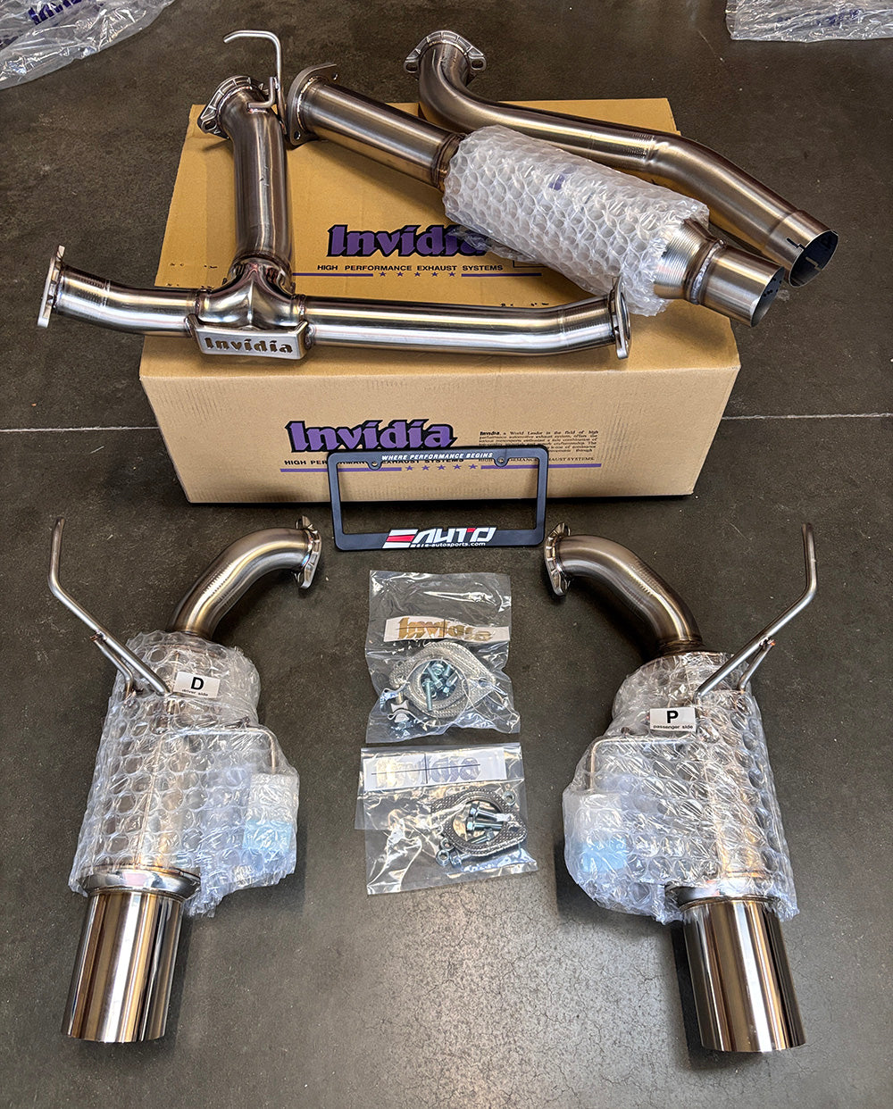 INVIDIA N1 GT Stainless Tip Catback Exhaust +Resonator for WRX 22-25