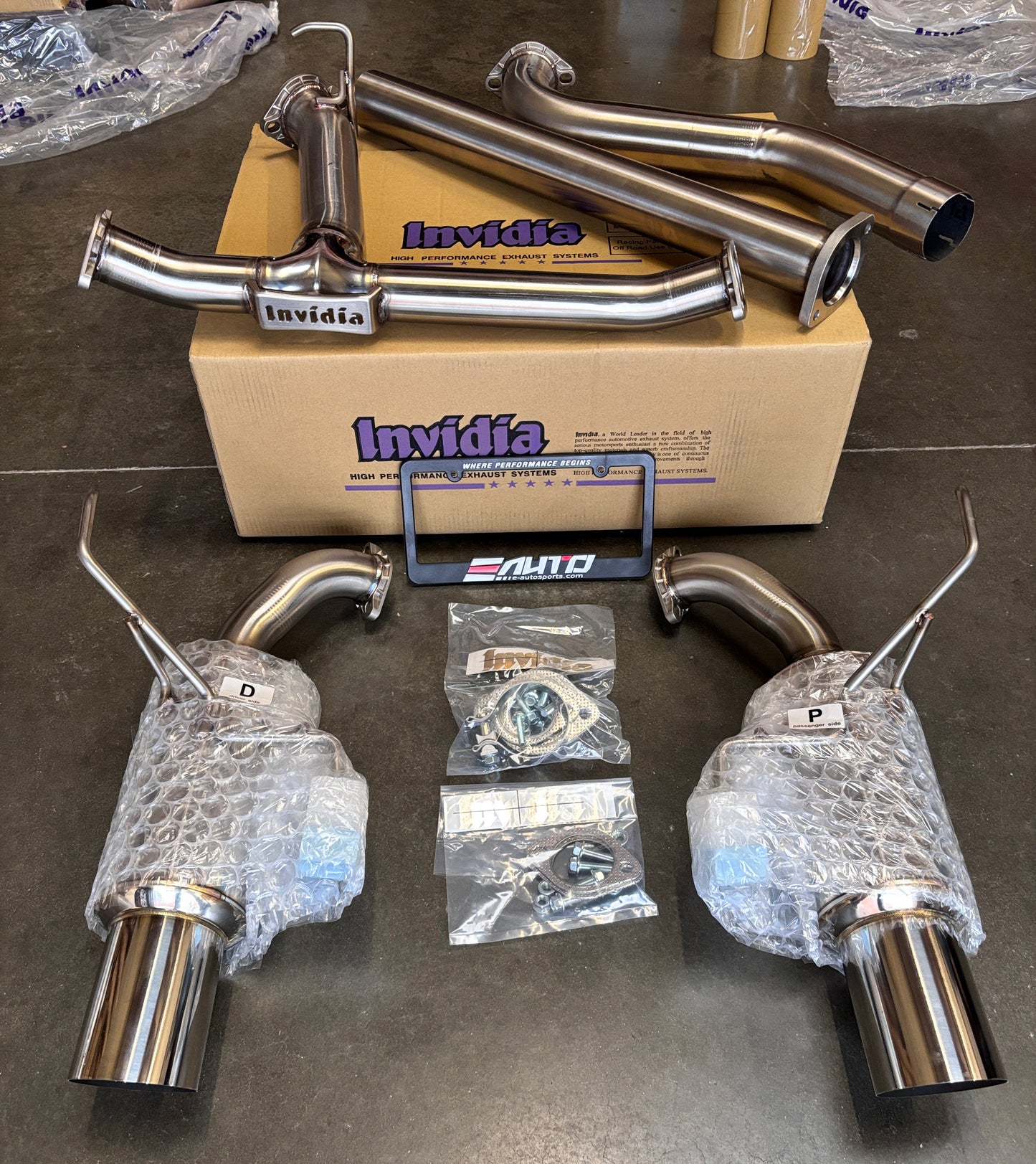 INVIDIA N1 GT Stainless Tip Catback Exhaust Non-Resonator WRX 22-26