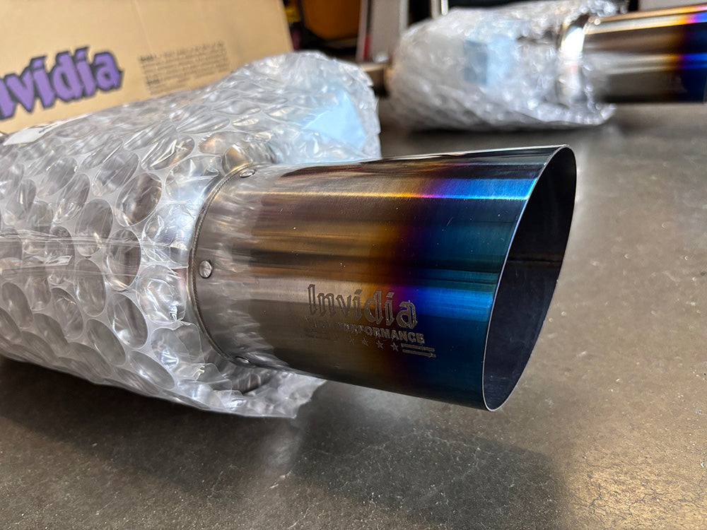 INVIDIA N1 GT Titanium Tip Catback Exhaust +Resonator WRX 22-25 VB