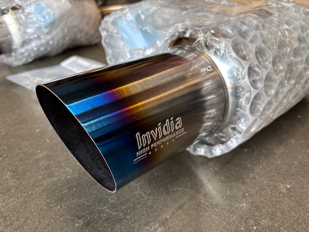 INVIDIA N1 GT Titanium Tip Catback Exhaust +Resonator WRX 22-25 VB