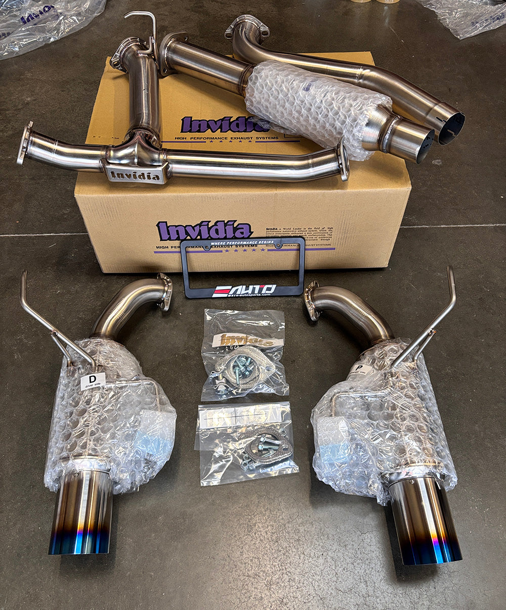 INVIDIA N1 GT Titanium Tip Catback Exhaust +Resonator WRX 22-25 VB
