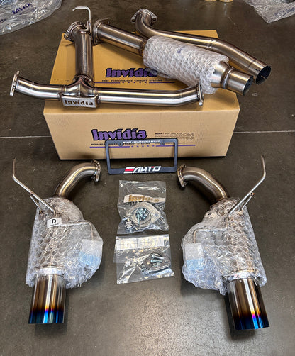 INVIDIA N1 GT Titanium Tip Catback Exhaust +Resonator WRX 22-25 VB
