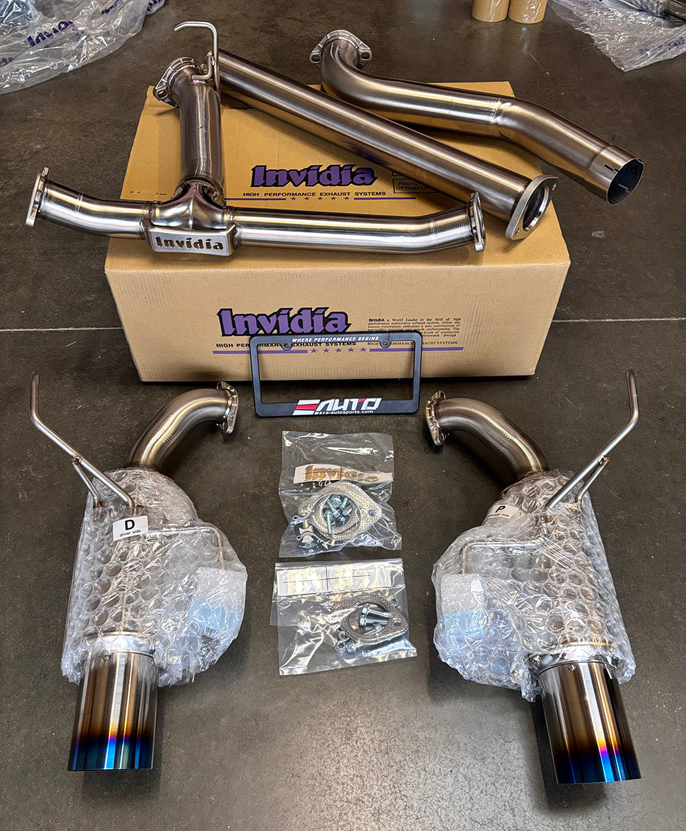 INVIDIA N1 GT Titanium Tip Catback Exhaust Non-Resonator WRX 22-26 VB