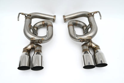 INVIDIA Twin Loop Stainless Tip Catback Exhaust +Resonator WRX 22-26