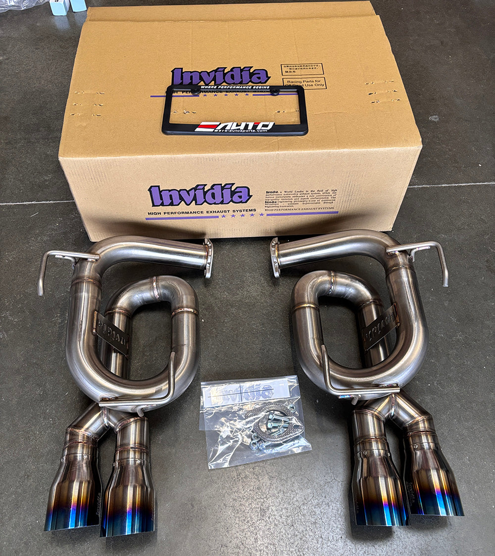 INVIDIA Twin Loop Titanium Burnt Tip Axle Back Exhaust for Subaru WRX 22-25 VB