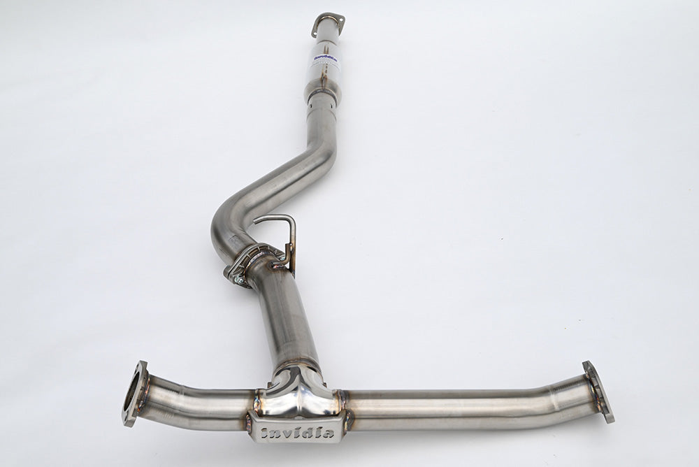 INVIDIA Twin Loop Stainless Tip Catback Exhaust +Resonator WRX 22-26
