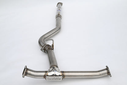 INVIDIA Twin Loop Stainless Tip Catback Exhaust +Resonator WRX 22-26