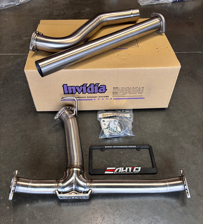 INVIDIA 3" Mid-Pipe Midpipe Exhaust Race Non-Resonator for Subaru WRX 22-26 VB