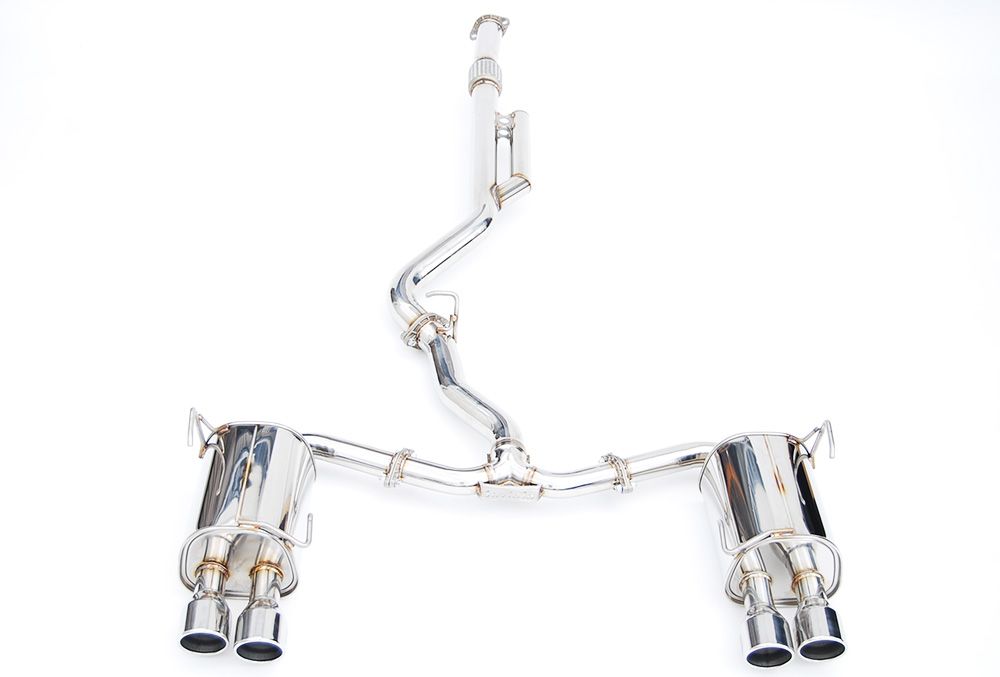 INVIDIA Q300 Quad Roll Stainless Tip Catback Exhaust for Subaru WRX 22-25 VB