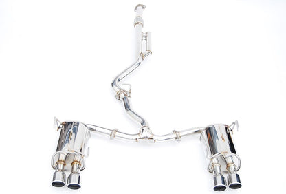 INVIDIA Q300 Quad Roll Stainless Tip Catback Exhaust for Subaru WRX 22-25 VB