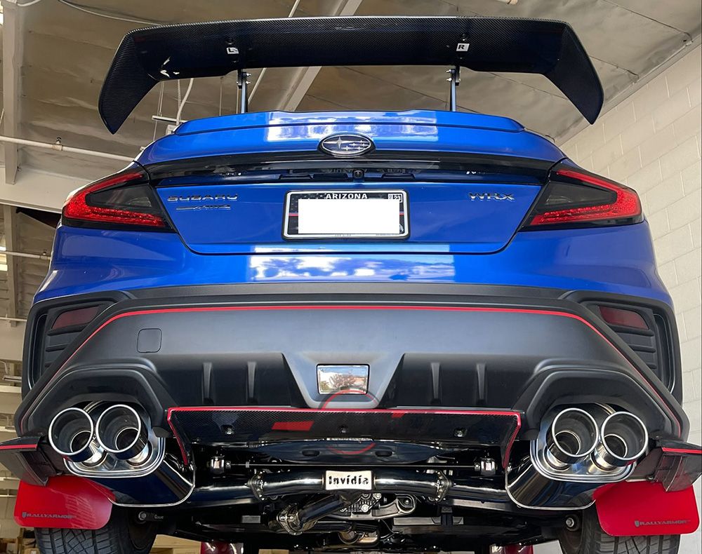 INVIDIA Q300 Quad Roll Stainless Tip Catback Exhaust for Subaru WRX 22-25 VB