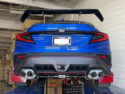 INVIDIA Q300 Quad Titanium Burnt Tip Catback Exhaust for Subaru WRX 22-25 VB